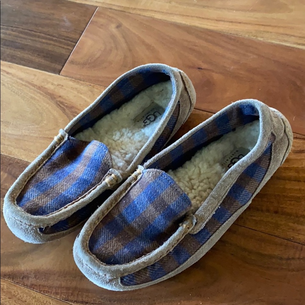 Uggs, Brown and Navy Plaid